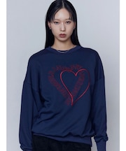 ハートロゴオーバースウェットプルオーバー