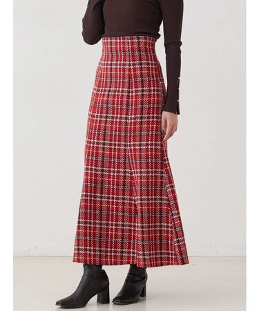 オリジナルロービングチェックマーメイドスカート