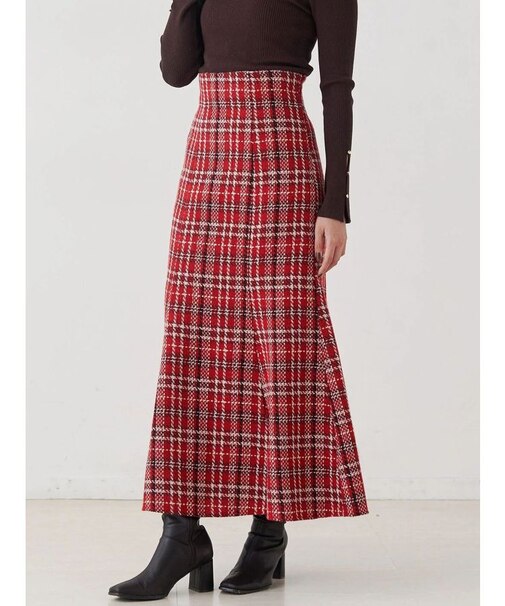 オリジナルロービングチェックマーメイドスカート