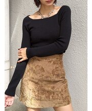 ベーシックリブニット