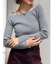 ベーシックリブニット