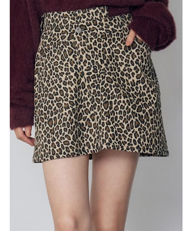 レオパードミニスカート