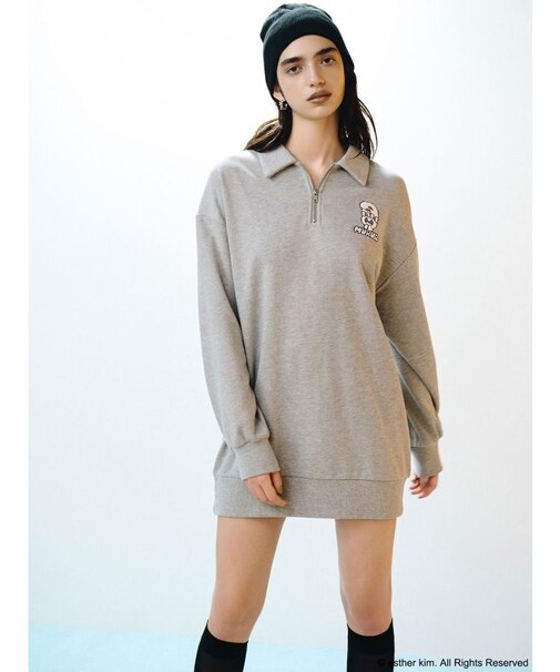 【Esther Bunny × MURUA】スウェットポロミニワンピース