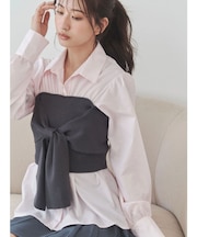 ビスチェドッキングシャツ