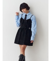 ツイードキャミワンピース