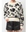 GG Leopardシャギーショートニットトップス