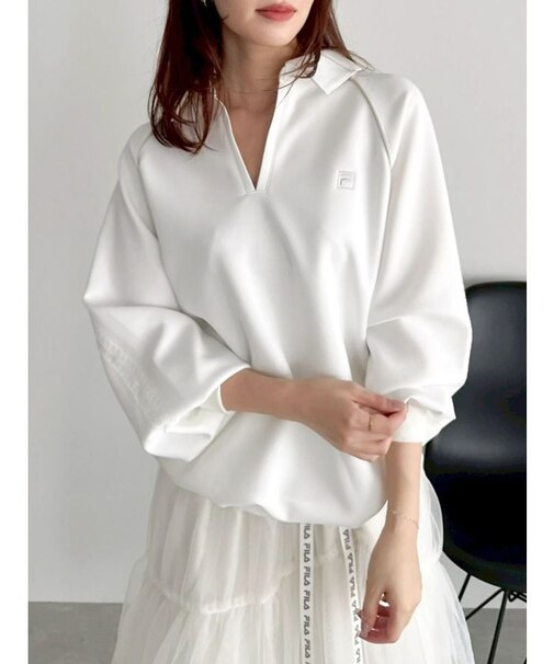 【FILA別注】シャツカラーカットプルオーバー