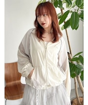 【FILA別注】バイカラースイッチングミドルブルゾン