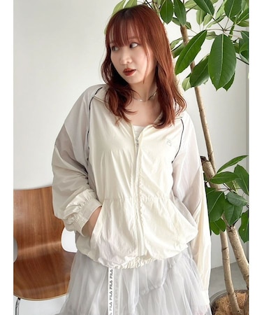 【FILA別注】バイカラースイッチングミドルブルゾン