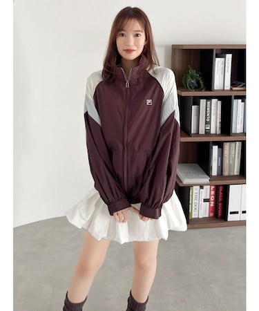 【FILA別注】バイカラースイッチングミドルブルゾン