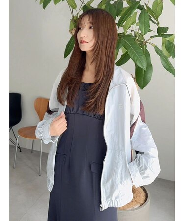 【FILA別注】バイカラースイッチングミドルブルゾン