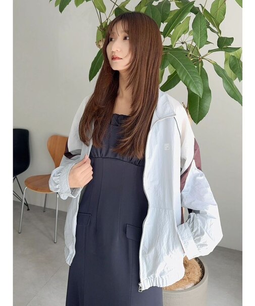 【FILA別注】バイカラースイッチングミドルブルゾン