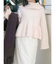 【WEB限定カラーあり】オフタートルペプラムニット