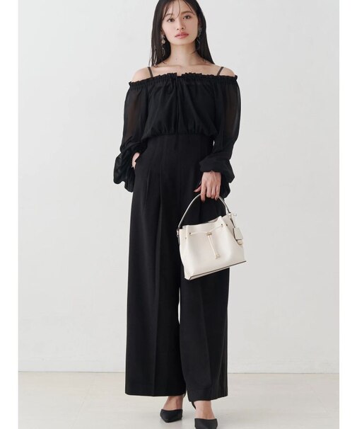 ボリュームスリーブドッキングロンパース