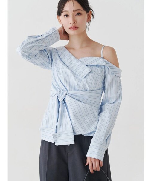 アシメツイストシャツ