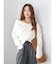 【WEB限定】オフショルデザインニット