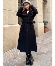 ウールライクロングコート