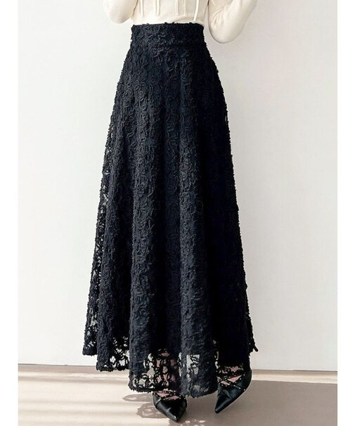 ジャガードフレアスカート