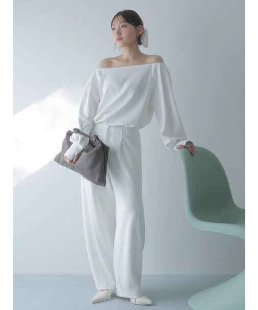 【吉田朱里】バレルレッグスウェットパンツ ※BLACK WEB限定カラー
