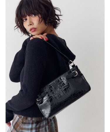 ベルトカラーハンドバッグ