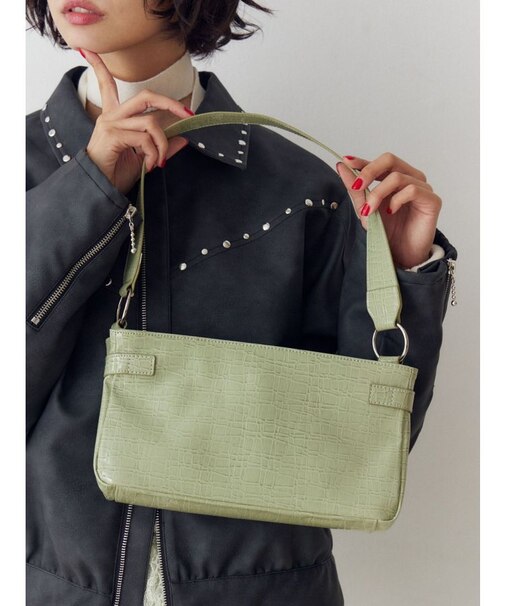 ベルトカラーハンドバッグ