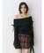 フレアスリーブオフショルトップス