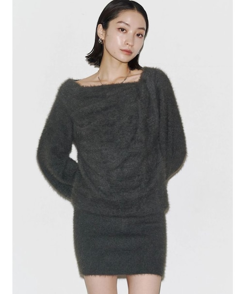 シャギードレープミニワンピース