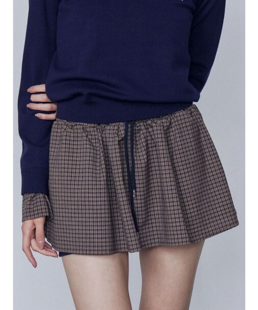 レイヤードフレアスカート