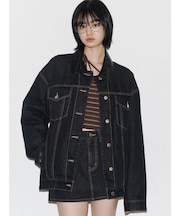 ワイドオーバーデニムブルゾン