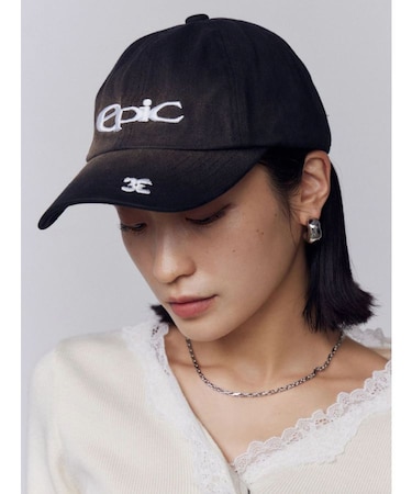 ウォッシュロゴキャップ