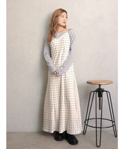 フィットフレアキャミワンピース