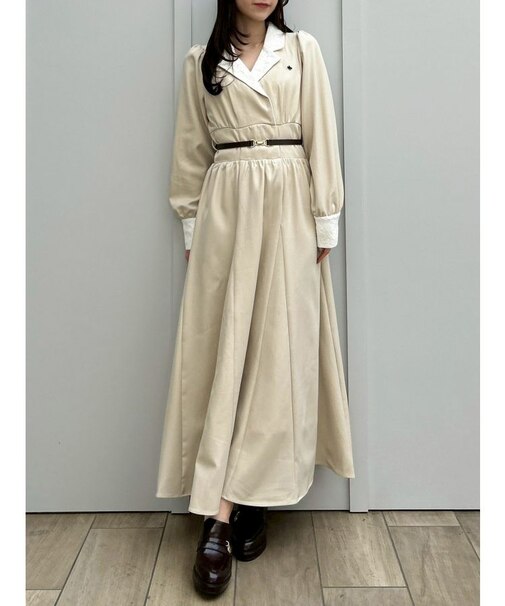 【POLO BCSコラボ】テーラーカラーフレアワンピース