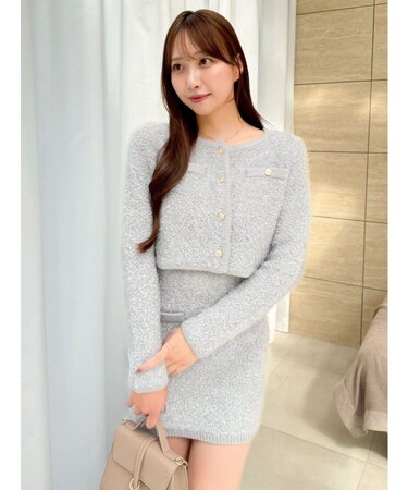 【セット対応】ヘアリーニットジャケット