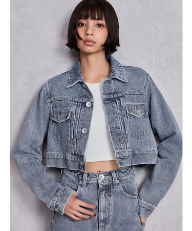 STUPID RICH bijouデニムショートGジャン