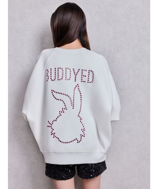 BUDDYED BUNNY STUDS BIGプルオーバー