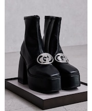 GD bijou 2WAYチャンキーショートブーツ