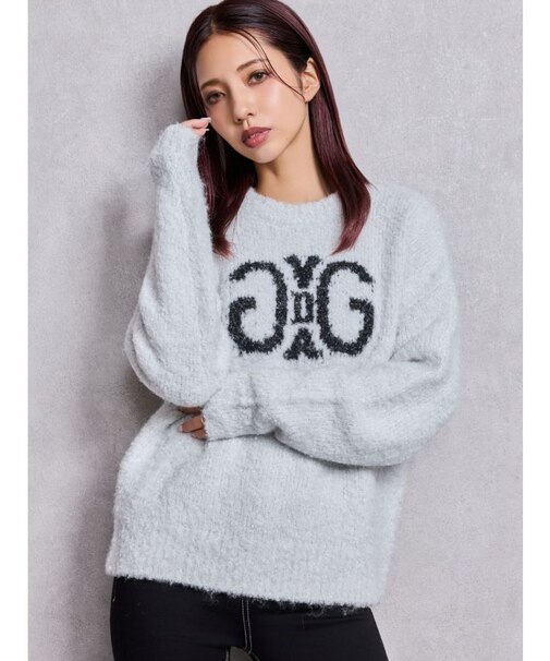 Symmetry GYDA jacquardニットトップス