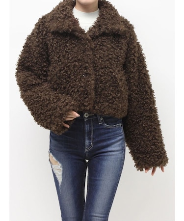 プードルフェイクファーコート