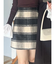 シャギーチェックミニスカート