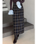チェックツィードタイトスカート