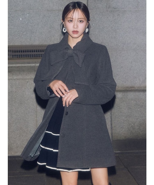 【追加生産分】ビッグリボンミディコート