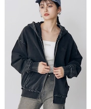 ジップルーズフーディ