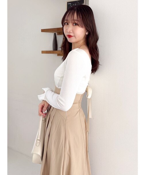 カットドッキングタックバルーンワンピース