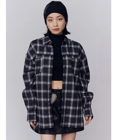 エッジレースオーバーシャツ