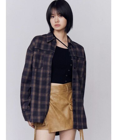 エッジレースオーバーシャツ