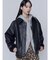 フェイクレザーオーバーブルゾン
