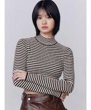 ハイネッククロップニット