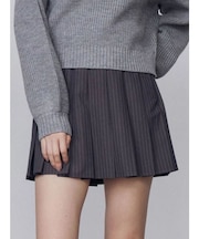 レースプリーツスカート