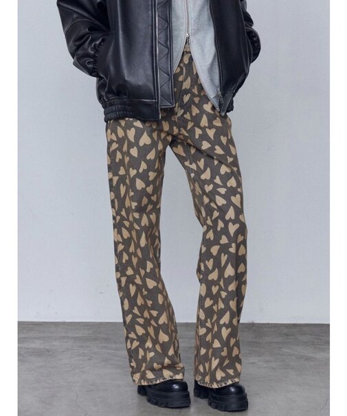 ミッドワイドジャストウエストジーンズ