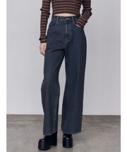 ミッドワイドジャストウエストジーンズ